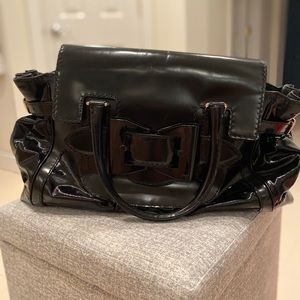 Gucci Dialux Queen Bow Black Satchel
